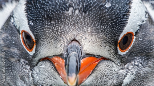 Gentoo Penguin Portrait in Falkland Islands photo