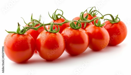 Fresh Vine Tomatoes isolated on a white background