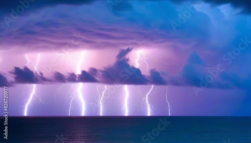 Capturing Nature s Fury in a Tropical Electric Storm Over the Caribbean Sea