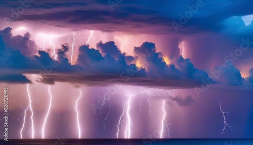 Capturing Nature s Fury in a Tropical Electric Storm Over the Caribbean Sea