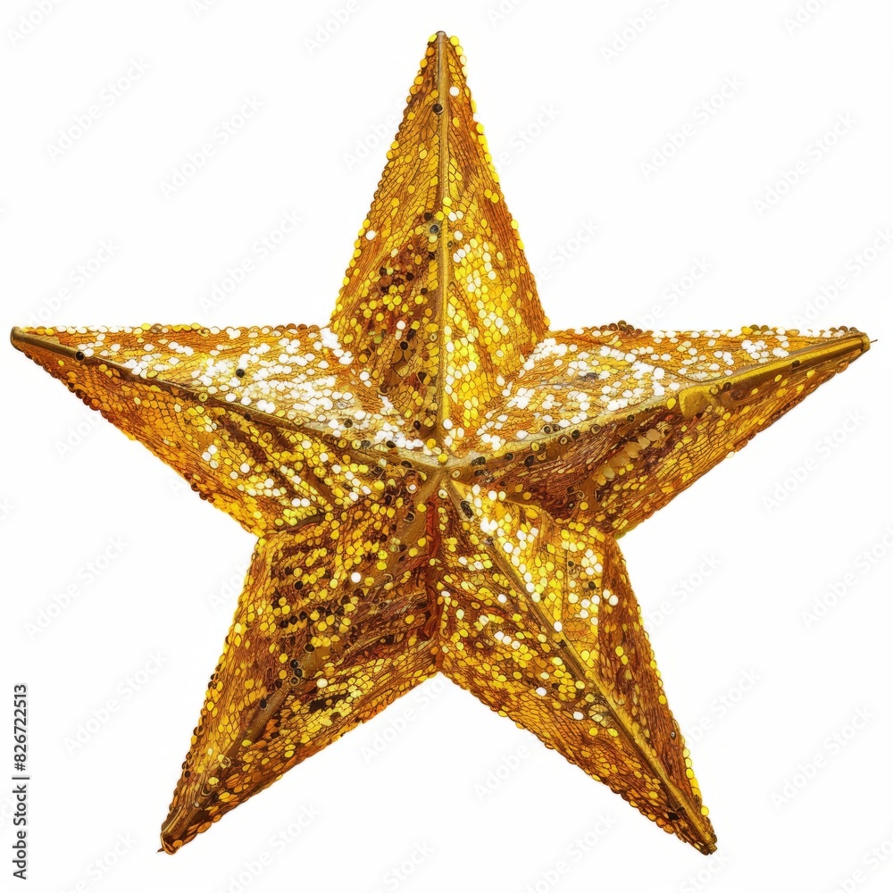 Glitter yellow star symbol isolated Glitter yellow star symbol isolated