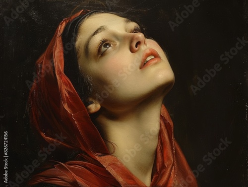 Mater Dolorosa - A Panoramic Tribute to Mother Mary's Sorrow in the Style of Carlo Dolci