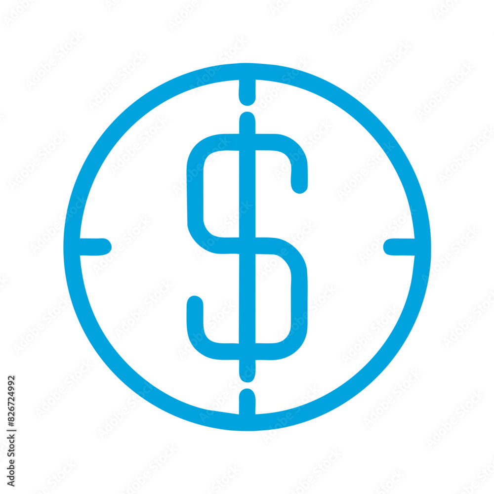 Obraz premium dollar sign icon 