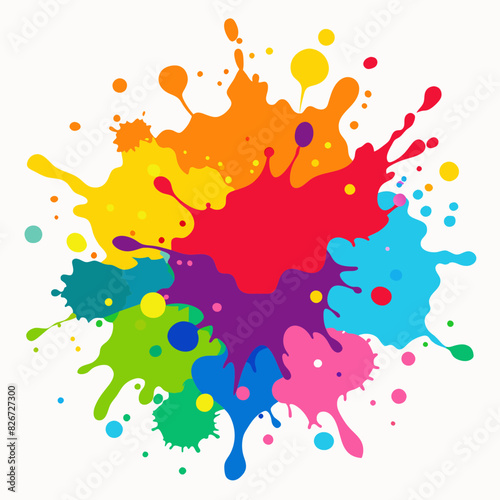 illustration of a splash of paint	