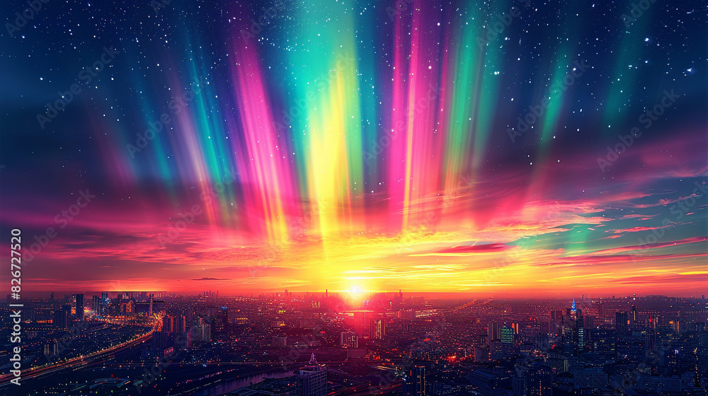 Fototapeta premium northern lights 