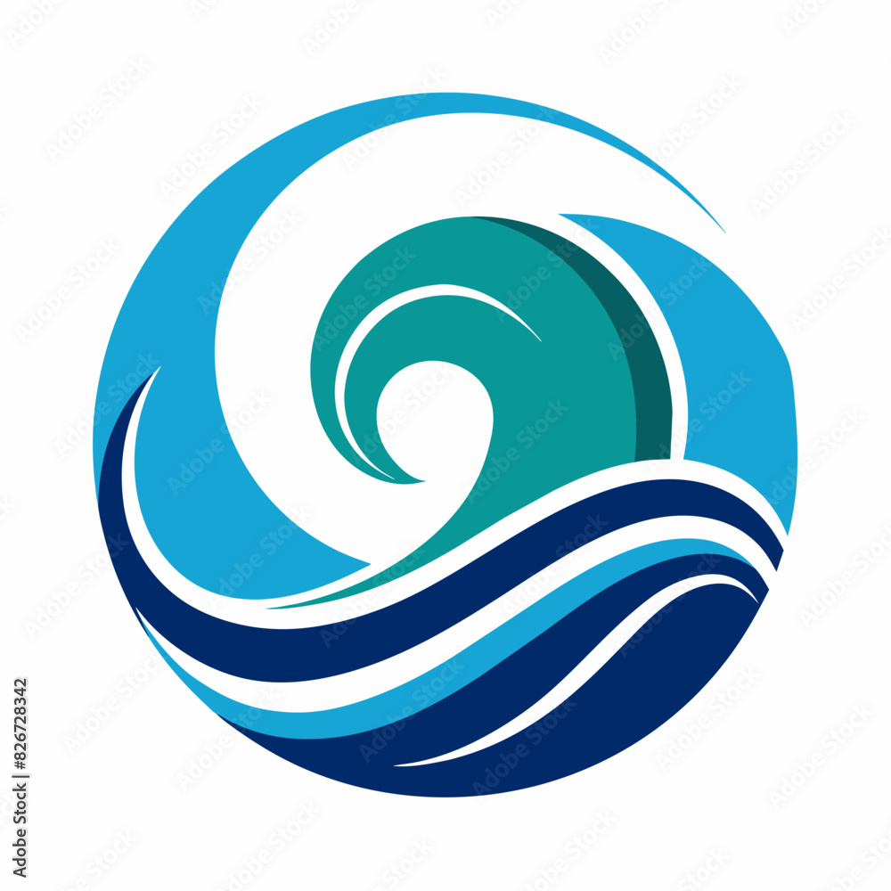 Wave Symbol Logo Design