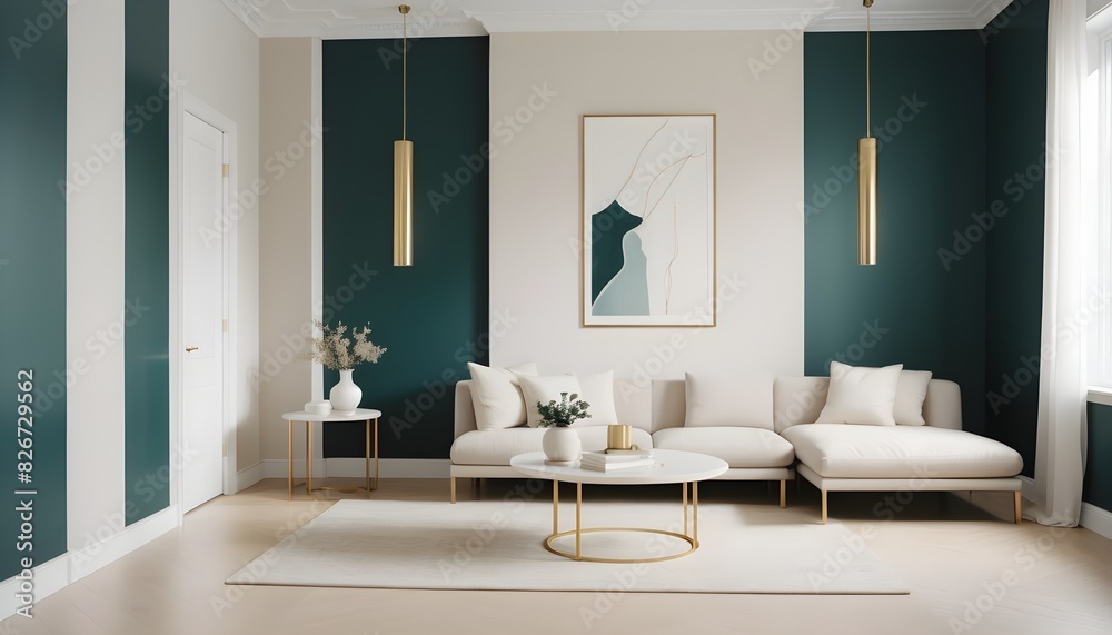 white and gold theme interior modern minimalism photo realism white and gold theme interior modern minimalism photo realism