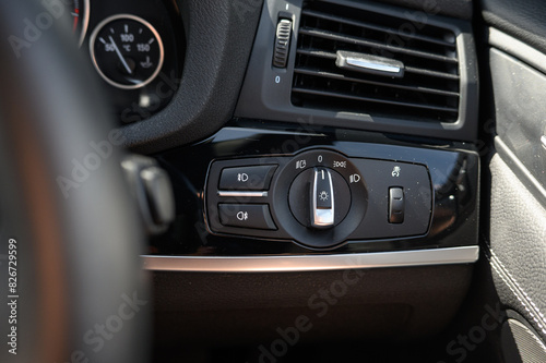 Car Light Control Panel with Auto Lights Feature