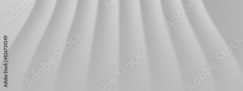 Sheer curtains on a transparent background. Chiffon, top view. Hanging silk flat pattern for overlay effect. Mockup of silky folds. Vector illustration EPS 10