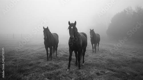 Farm horses photo