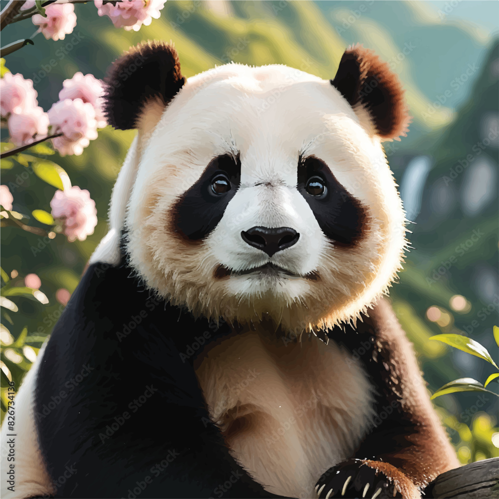 giant panda eating bamboo giant panda eating bamboo