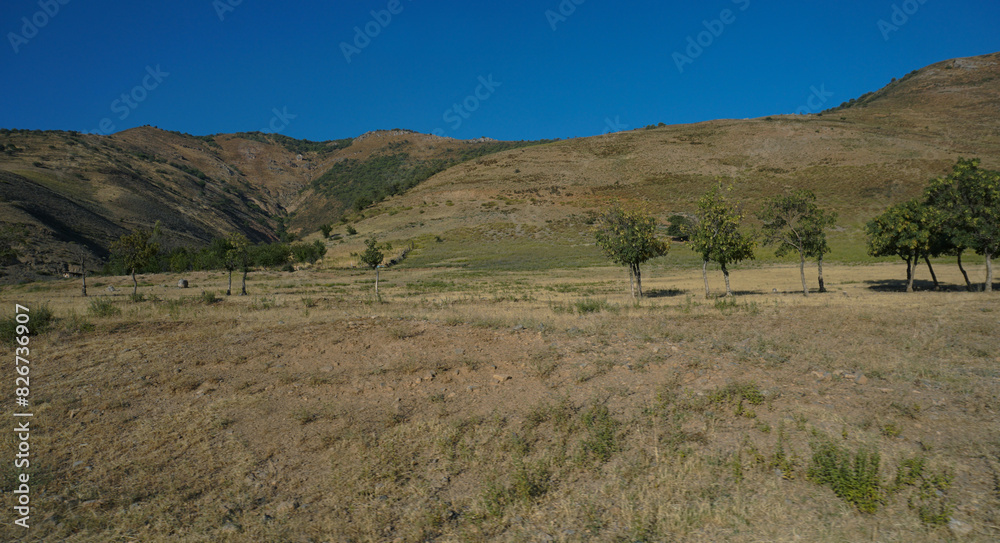 Blue sky over a wide hill Blue sky over a wide hill