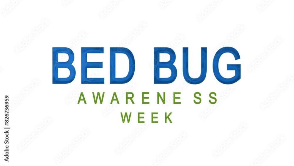 Bed Bug Awareness Week Text Animation. Great for Bed Bug Awareness Week Celebrations, for banner, social media feed wallpaper stories. Bed Bug Awareness Week Text Animation. Great for Bed Bug Awareness Week Celebrations, for banner, social media feed wallpaper stories.