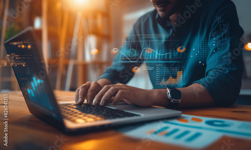 Business Analyst Reviewing Financial Statements for Internal Audit