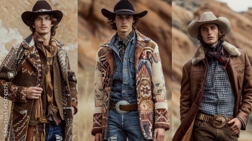 Wrangling with style mastering the art of layering with Westerninspired pieces. photo