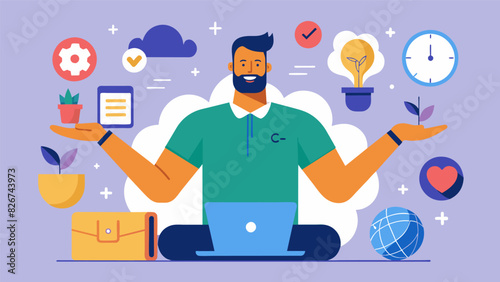 Your virtual coachs expertise and knowledge extend beyond just fitness offering advice on lifestyle changes and healthy habits for a wellrounded. Vector illustration