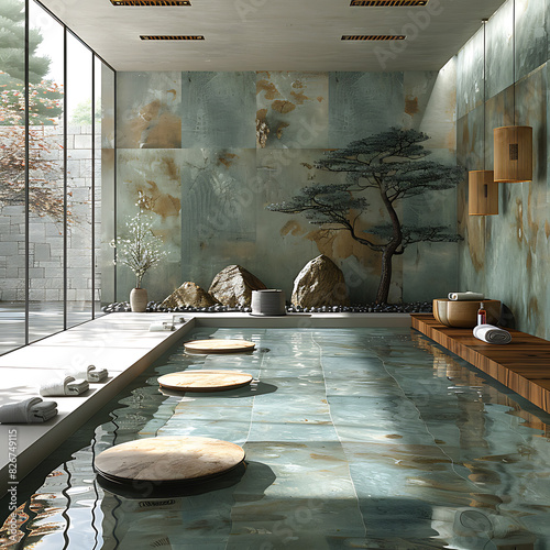 Blue & Green Spa Retreat: Serene & Soothing