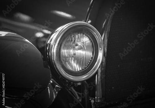 Retro and vintage old-timer car .