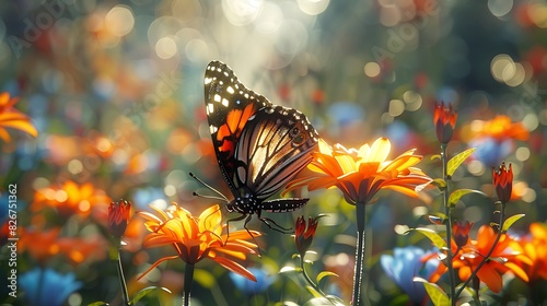Natural beauty of a butterfly garden in full bloom © Be Naturally