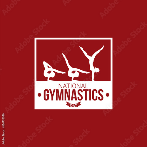 National Gymnastics day vector illustration. National Gymnastics day themes design concept with flat style vector illustration. Suitable for greeting card, poster and banner.