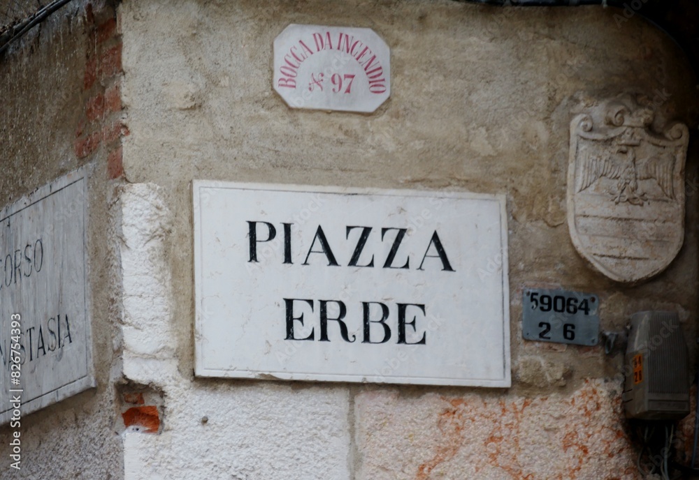 Fototapeta premium Piazza Erbe in Verona Italien