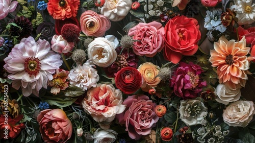an arrangement of flowers