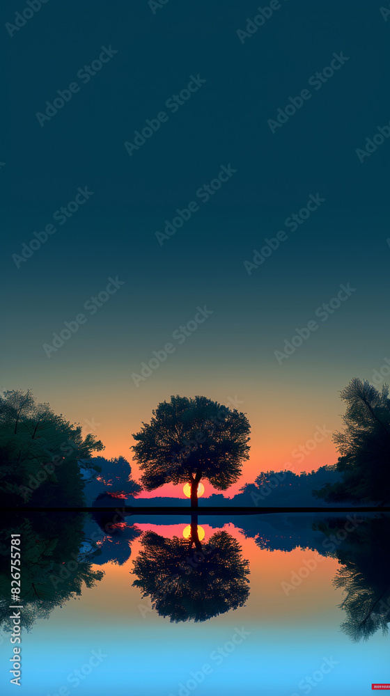 lago, tramonto, acqua, paesaggio, cielo, alba, natura, fiume, sole, mattina, alberi, bella, nube, sera, alberi, alba, nube, crepuscolo, azzurro, calmo, estate, annebbiare, arance, bellezza