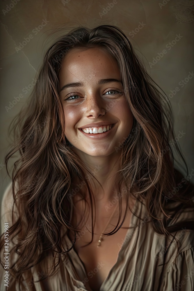 close-up of a beautiful girl. Selective focus close-up of a beautiful girl. Selective focus