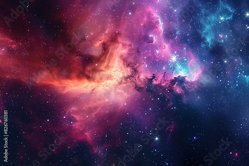 Background of galaxy and stars	