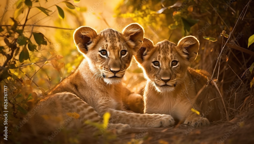 Fototapeta premium lioness in the wild