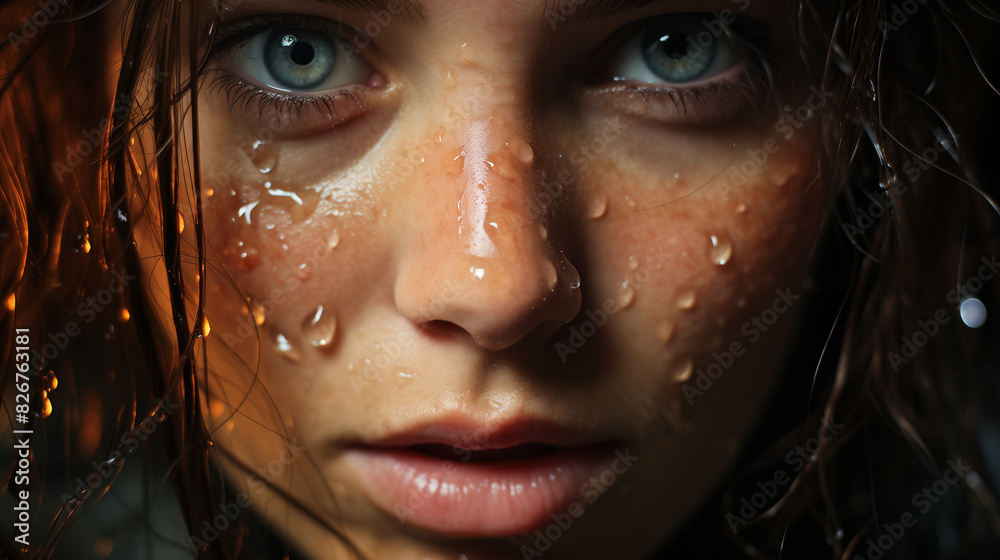 Un gros plan sur le visage d'une femme brune, avec un sourire radieux et des yeux pétillants. Sa peau éclatante et son maquillage subtil mettent en valeur sa beauté naturelle et glamour. Un gros plan sur le visage d'une femme brune, avec un sourire radieux et des yeux pétillants. Sa peau éclatante et son maquillage subtil mettent en valeur sa beauté naturelle et glamour.