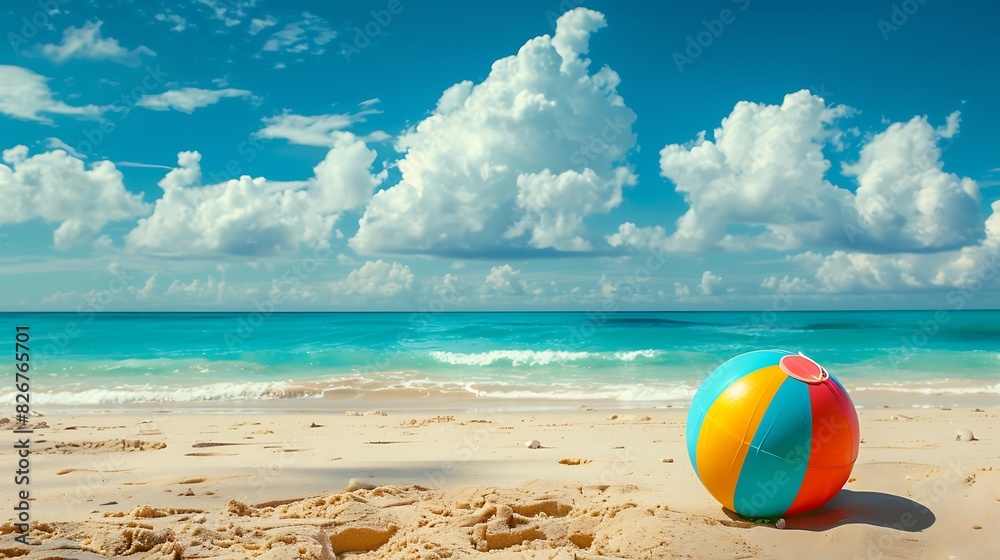 Obraz premium vacation, water, background, sea, summer, sand, ocean, sun, blue, beach, travel, relax, tropical, nature, sunny, paradise, resort, seascape, shore, tropics, holiday, sky, coast, landscape, season, tou