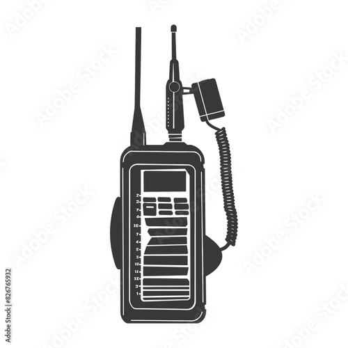 Silhouette Walkie talkie black color only
