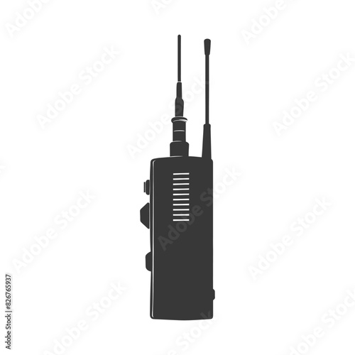 Silhouette Walkie talkie black color only