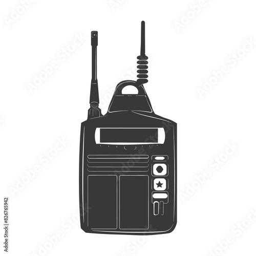 Silhouette Walkie talkie black color only