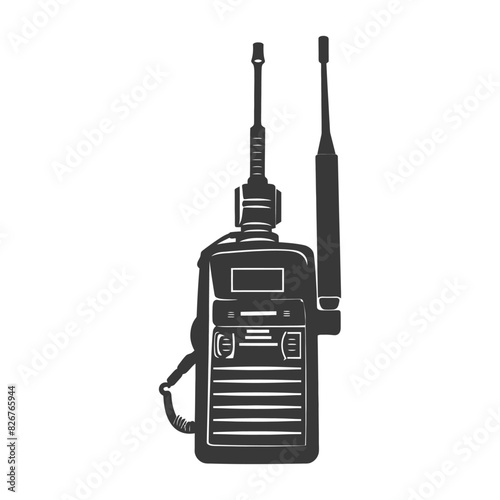 Silhouette Walkie talkie black color only