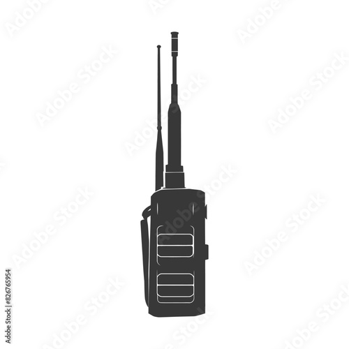 Silhouette Walkie talkie black color only