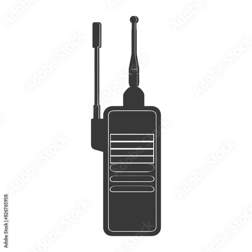 Silhouette Walkie talkie black color only