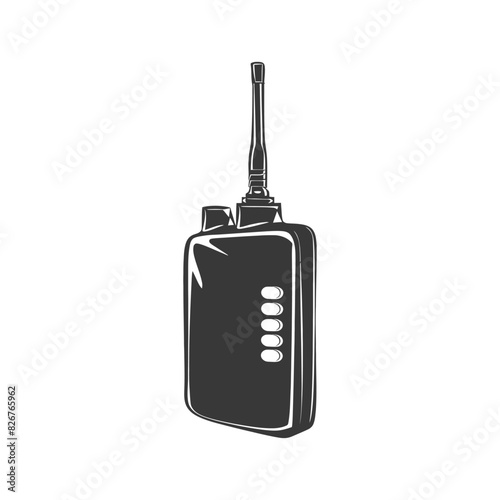 Silhouette Walkie talkie black color only