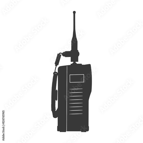 Silhouette Walkie talkie black color only
