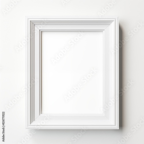 White wood frame
