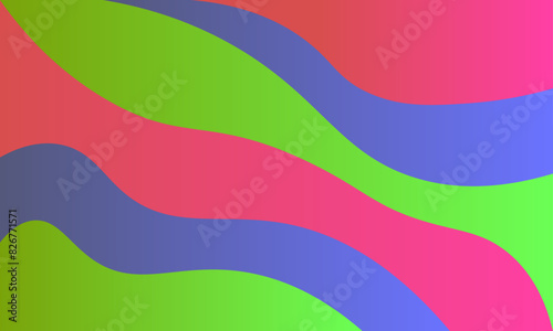 波打つグラデーションのグラフィック背景