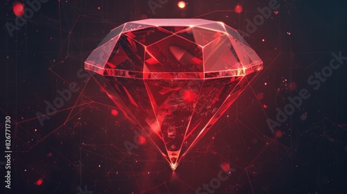 Medieval ruby symbol for website design and app development Premium thin line icon from the medieval era © pngking