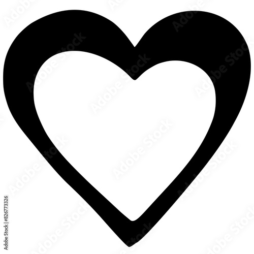 Heart SVG, Love SVG, Heart Hand Drawing, Valentine's Day svg, Doodle Heart SVG, Heart Outline, Simple Heart SVG, Heart Silhouette, Clipart, Cut file for Cricut, SVG JPG PNG