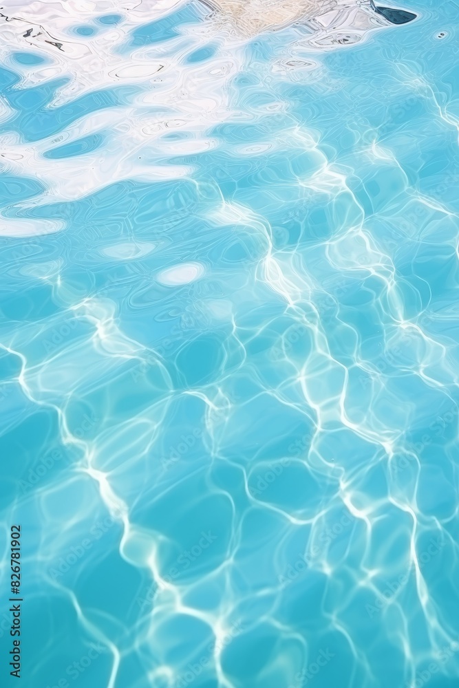 water in the pool close-up Generative AI