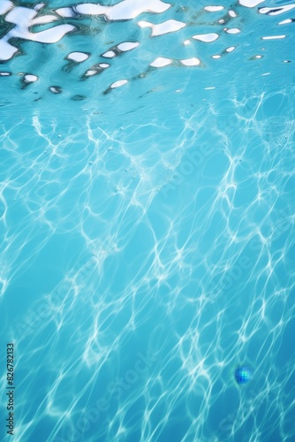 water in the pool close-up Generative AI