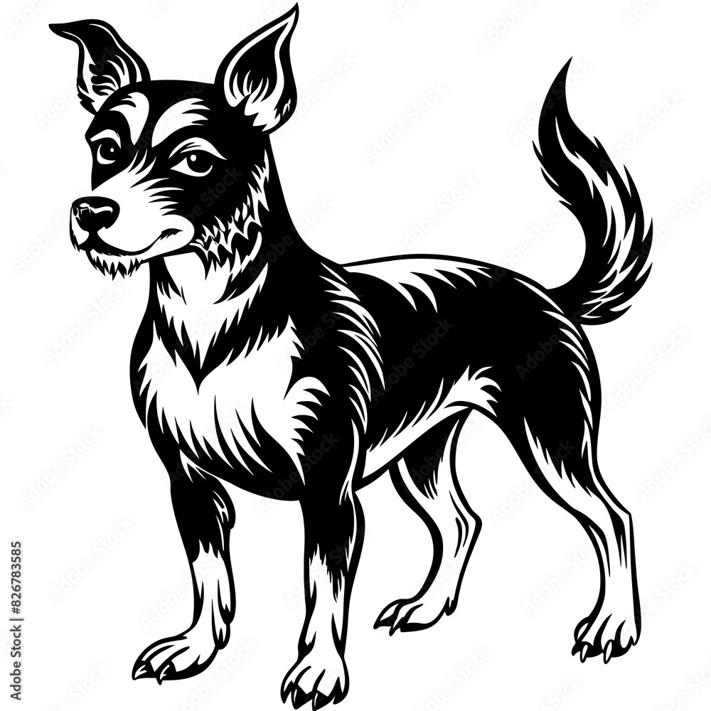 dog vector silhouette illustration dog vector silhouette illustration