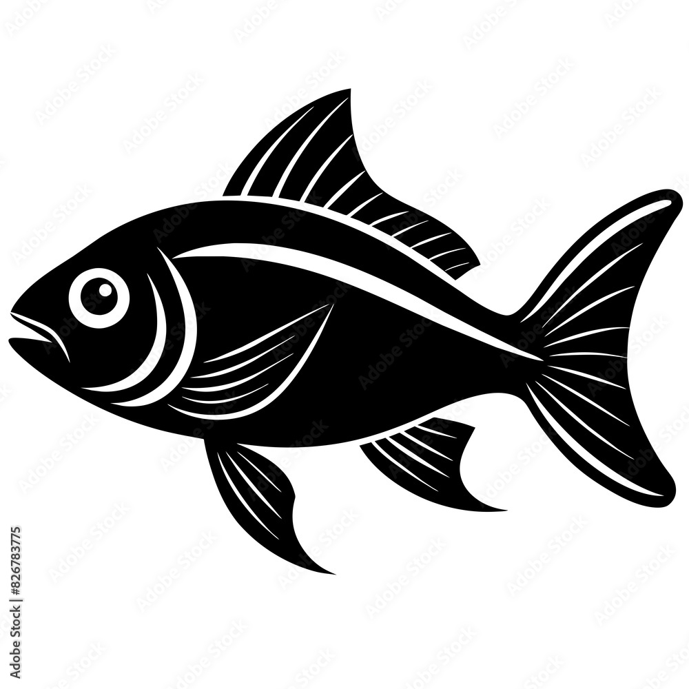 fish vector silhouette illustration