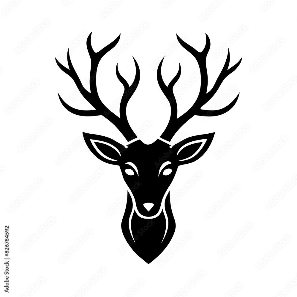 deer minimalist vector silhouette illustration deer minimalist vector silhouette illustration
