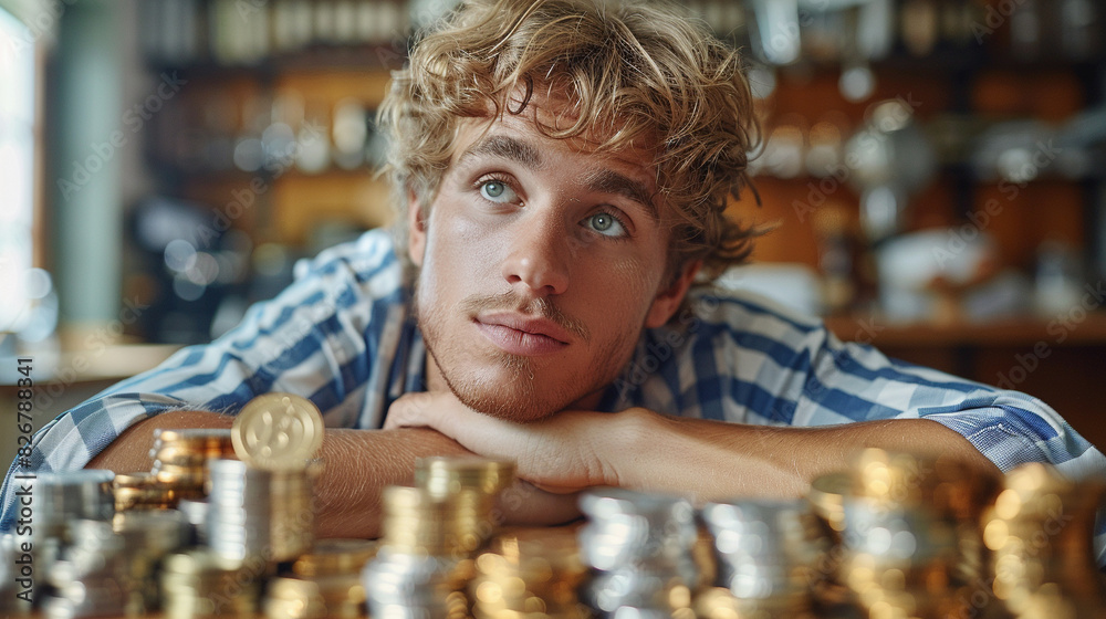 Obraz premium bartender with beer
